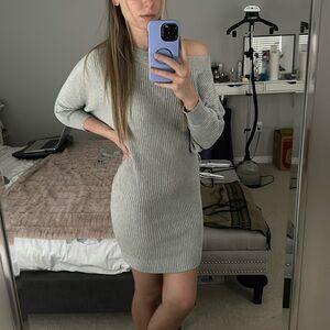 ** SOLD ** Dynamite off the shoulder heather grey dress